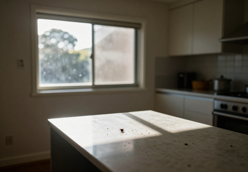Rodent droppings in a Rushcutters Bay storage area before treatment